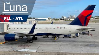 Delta Airlines Boeing 757200 Flight From Fort Lauderdale to Atlanta [upl. by Siletotsira]