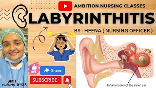 Labyrinthitis  Definition  Etiology  Pathophysiology  Symptoms  Diagnose  ManagementTreatment [upl. by Niliac852]