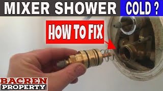 HOW TO Replace a Bristan Shower Cartridge  Fix a COLD Mixer shower in minutes [upl. by Cerellia450]