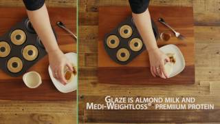 MediWeightloss Recipes  Glazed Cinnamon Donuts [upl. by Stanleigh]