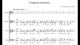 Francis Poulenc  O magnum mysterium [upl. by Dorinda984]