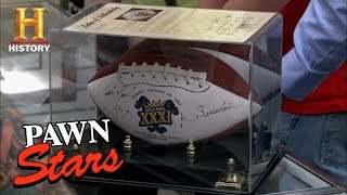 Pawn Stars Sunday Funday Football Pawns  History [upl. by Lyrak934]