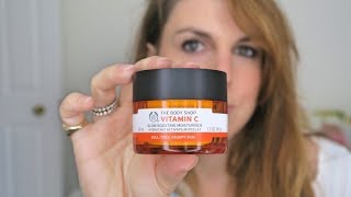 The Body Shop Vitamin C Glow Boosting Moisturiser  Quick Review [upl. by Icrad]