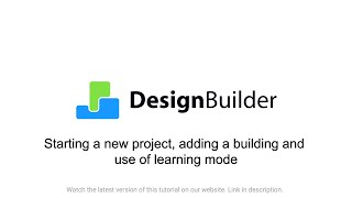 32 Starting a new project adding a building and use of learning mode [upl. by Gerti]