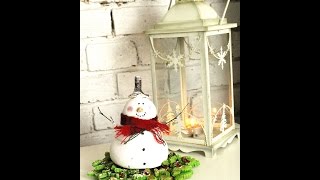 Świąteczny bałwanek z masy solnej DIY Christmas DIY [upl. by Dewitt726]