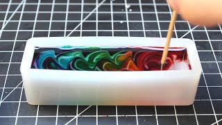 DIY Epoxy Jewelry  Amazing Rainbow Pendant  Resin Art [upl. by Crescentia]