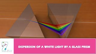 DISPERSION OF A WHITE LIGHT BY A GLASS PRISM [upl. by Nylcoj]