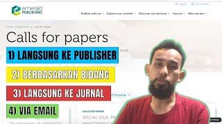 CARA MENEMUKAN CALL FOR PAPERS  SPECIAL ISSUE JURNAL  TIPS [upl. by Rollin]