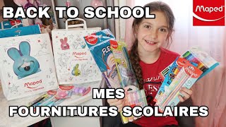 BACK TO SCHOOL  MES FOURNITURES SCOLAIRE  MAPED [upl. by Assil183]