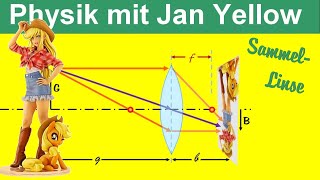 Optik 4 Sammellinse Strahlengang [upl. by Meelas434]