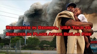 Evacuation in Conyers GA after Bio lab fire [upl. by Balliett]