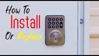 How To Install Keyless Digital Electronic Keypad Deadbolt Easy Simple [upl. by Travis]