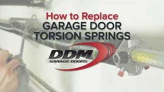 How To Replace Garage Door Torsion Springs [upl. by Aneelas991]