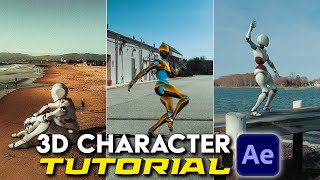 3D Character Animation Tutorial using After Effects amp Element 3D [upl. by Ytsirk526]