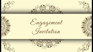 Best Engagement Invitation Video  Free Engagement Invitation video 28  Free amp Blank [upl. by Nehepts]