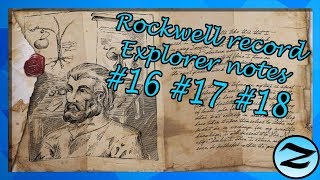 ROCKWELL EXPLORER NOTES 161718 LOCATIONS Megaloceros  manta dossier  ARK Survival Evolved [upl. by Eseryt]