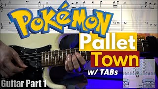 Pokemon  Pallet Town Theme for 3 Guitars w TABs [upl. by Awad]