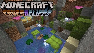 Minecraft 117  Axolotl AquariumEnclosure Caves and Cliffs Update [upl. by Themis294]