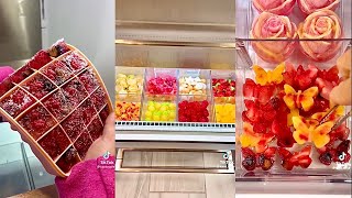 Satisfying ASMR Ice drawer restock 🍇🍓 [upl. by Oys570]