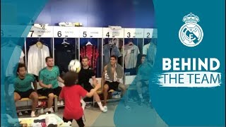 MARCELOs son ENZO shows off his skills in the Real Madrid dressing room [upl. by Lemak515]