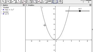 Basic Introduction into using a Slider in GeoGebra [upl. by Hunley]