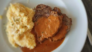 RahmBalsamicoRindsschmorbraten – Jomnomnom Rezepte [upl. by Rhynd]