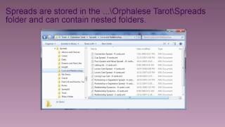 Orphalese Tarot Software Version 10 Tutorial  Folder and File Structure [upl. by Mcknight]