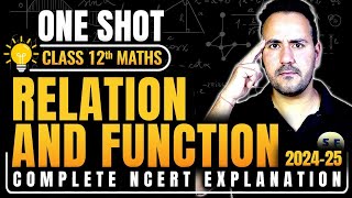 Relations and Functions One Shot 202425  Class 12 Maths NCERT Explanation with Ushank Sir [upl. by Elleunamme]