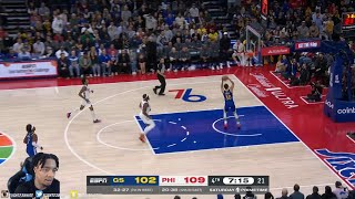 FlightReacts To WARRIORS at 76ERS  FULL GAME HIGHLIGHTS  March 1 2025 [upl. by Dmitri476]