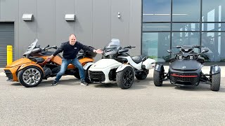 2024 Can Am Spyder F3 Full Lineup Feature Comparison [upl. by Sueaddaht]