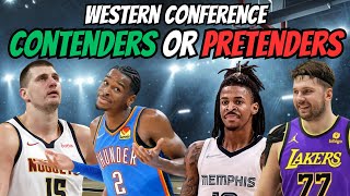 NBA Western Conference Who Are Contenders and Who Are Pretenders [upl. by Ahseenak]