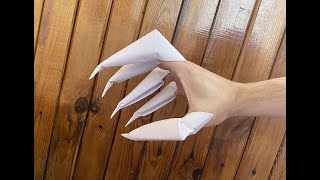 How to make paper claws [upl. by Iman]