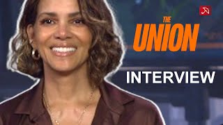 Halle Berry THE UNION Interview 2024  Mark Wahlberg Netflix [upl. by Kalie]