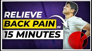 9 Exercises for BACK PAIN RELIEF in Hindi  Follow Along  Saurabh Bothra Yoga [upl. by Lussier288]