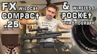 FX Wildcat 25 Air Rifle Review  Accuracy Test   FX POCKET CHRONOGRAPH  Regulated PCP Airgun [upl. by Queston]