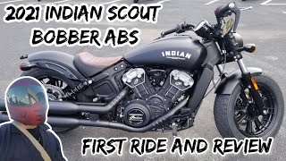 2021 Indian Scout Bobber ABS  First Ride and Review [upl. by Ominorej883]