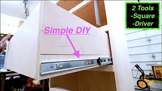 Install drawer slides without a jig [upl. by Anitnegra]