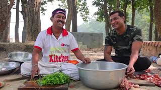 Chicken Curry amp Rui fish curry cooking for village people  villfood Kitchen [upl. by Harday869]