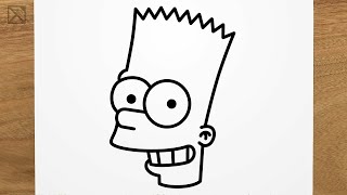 How to draw BART SIMPSON step by step EASY [upl. by Arakawa]