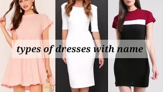 different types of dresses with their name  womens fashion  trendy girl [upl. by Rehpotsirhcnhoj]