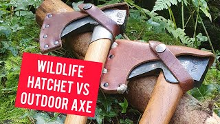 035 Gransfors Bruks Wildlife Hatchet vs Outdoor Axe [upl. by Barger]