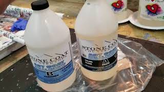 Epoxy resin reviews Stone Coat vs ArtResin [upl. by Norvil]