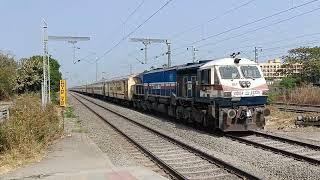 110kmph EMD  ICF action at Umroli [upl. by Rexferd]