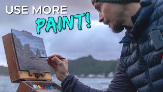 Painting TIP Working from life on the coast  En Plein Air TECHNIQUES [upl. by Mirielle]