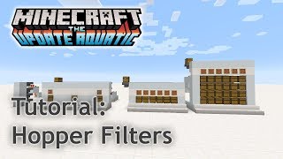 Minecraft 113 Tutorial All About Hopper Filters [upl. by Ydissak]