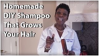 DIY Shampoo  How To Make A Shampoo That Will Make Your Hair Grow fast [upl. by Enogitna]