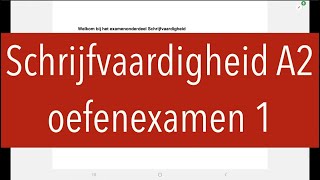 2024 Schrijfvaardigheid A2 oefenexamen 1 nederlands inburgering With subtitles [upl. by Elga]