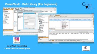 CommVault  Disk Library For Beginners [upl. by Ardnoik]