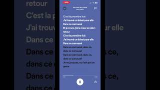 carrousel 🎠 AmirIndila frenchmusic music spotify lyrics  DarienCylakuxm3mp [upl. by Ressler]