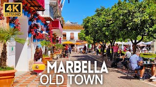 4K Walking Tour of Marbella Old Town Costa del Sol Spain  April 2022 [upl. by Thrasher51]